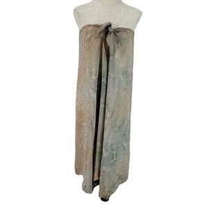 Lew Magram Neutral Floral pattern Cover Up‎ dress